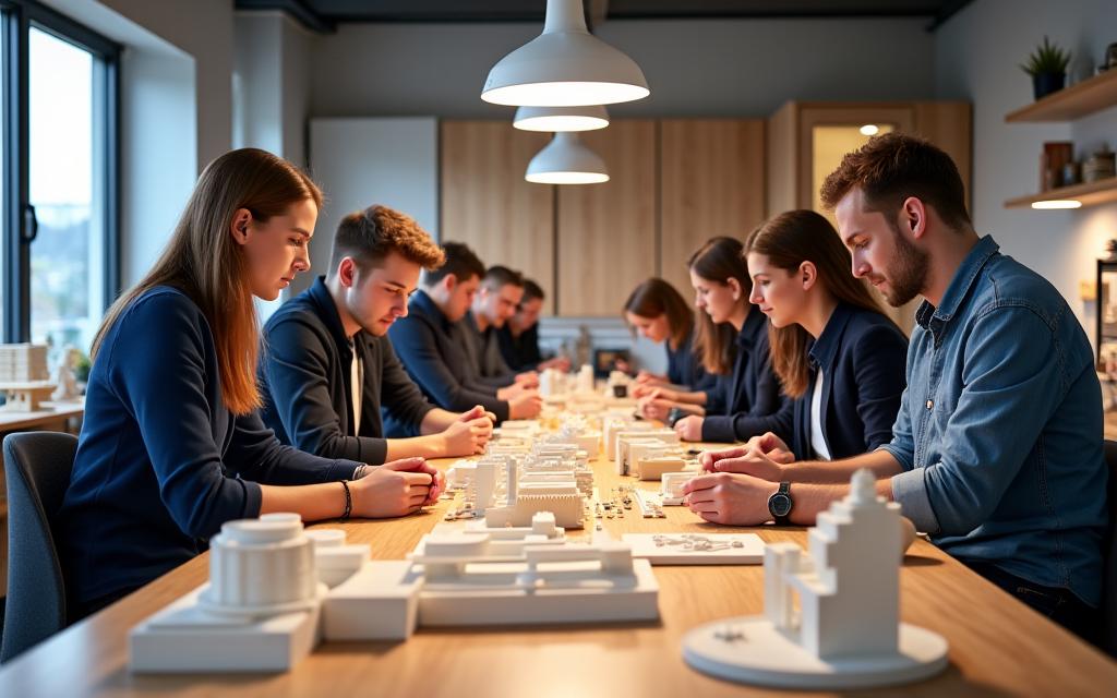 AlpenForge Models Team in der Werkstatt in Graz