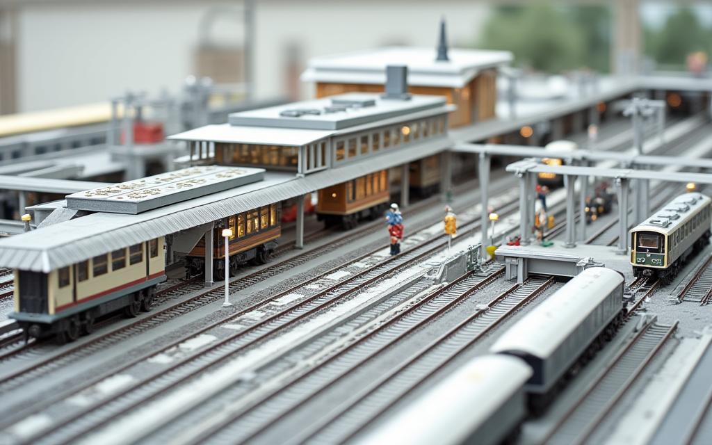 Bahnhof Infrastruktur Modell
